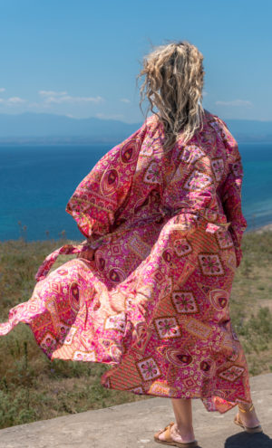 Καφτάνι κιμονό με εντυπωσιακά print