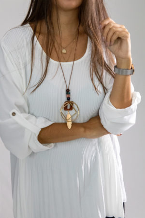 Μπλούζα Oversized με κολιέ