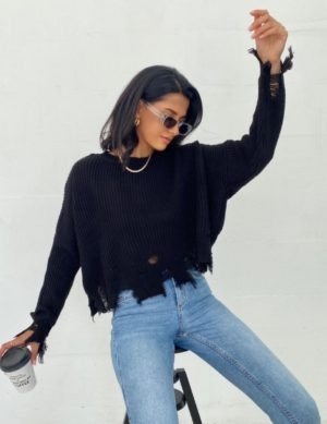 Πουλόβερ με ξέφτια