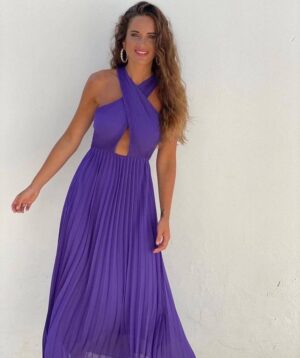 Maxi Φόρεμα Πλισέ