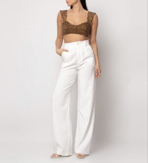 Παντελόνι  Ψηλόμεσο με πιέτες